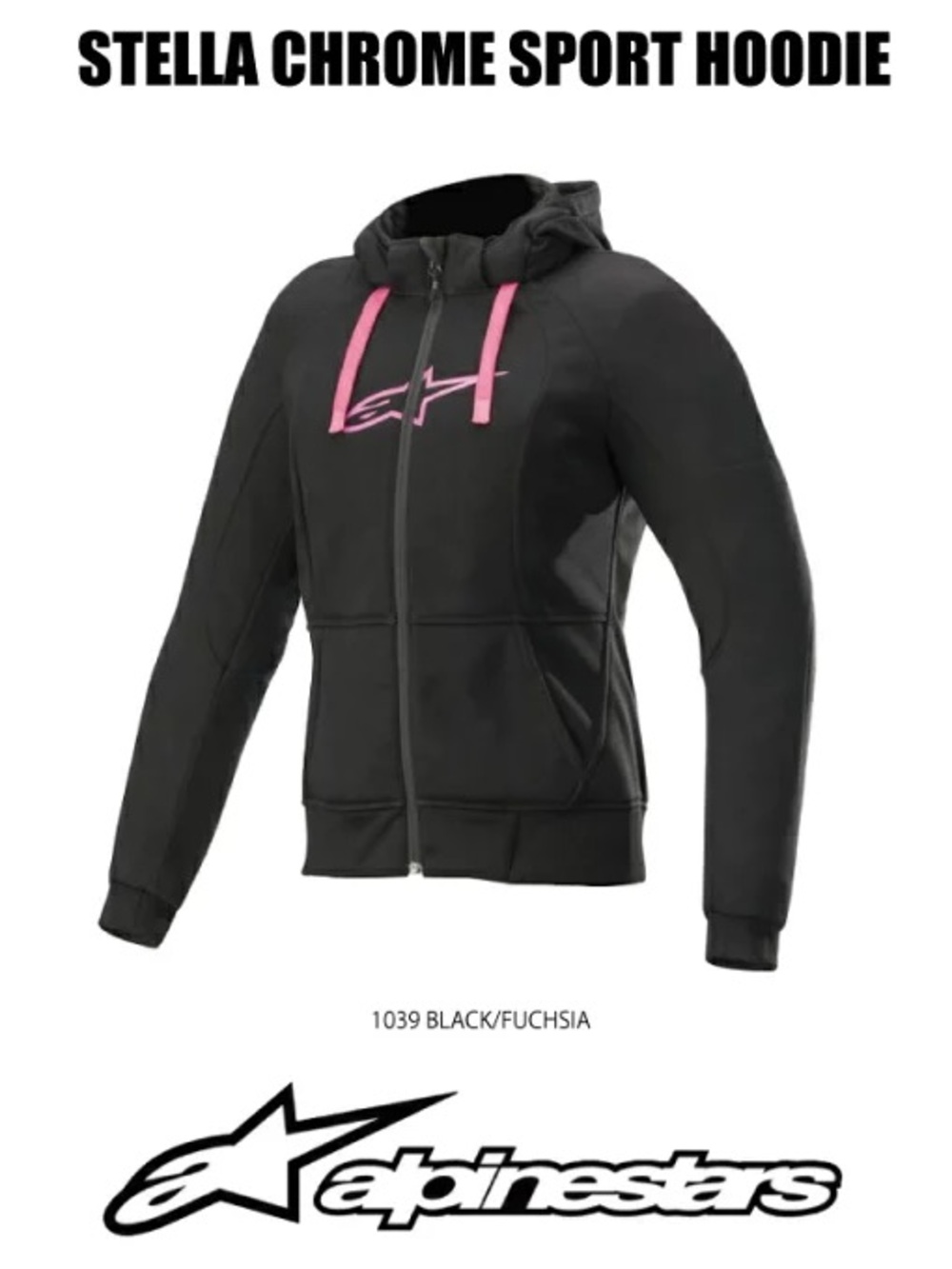 Alpinestars Women's Stella Chrome
Sport Hoodie - black/ fuchsia. 💕🖤